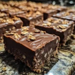 Chocolate Oatmeal Fudge Bars