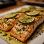 Garlic Lime Salmon Fillet Dinner