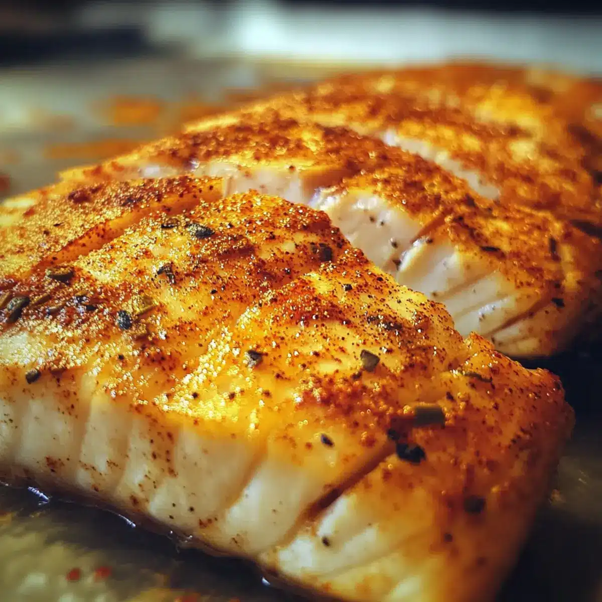 Baked Paprika Spiced Fish