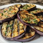 Herb Butter Grilled Eggplant Slices Recipe