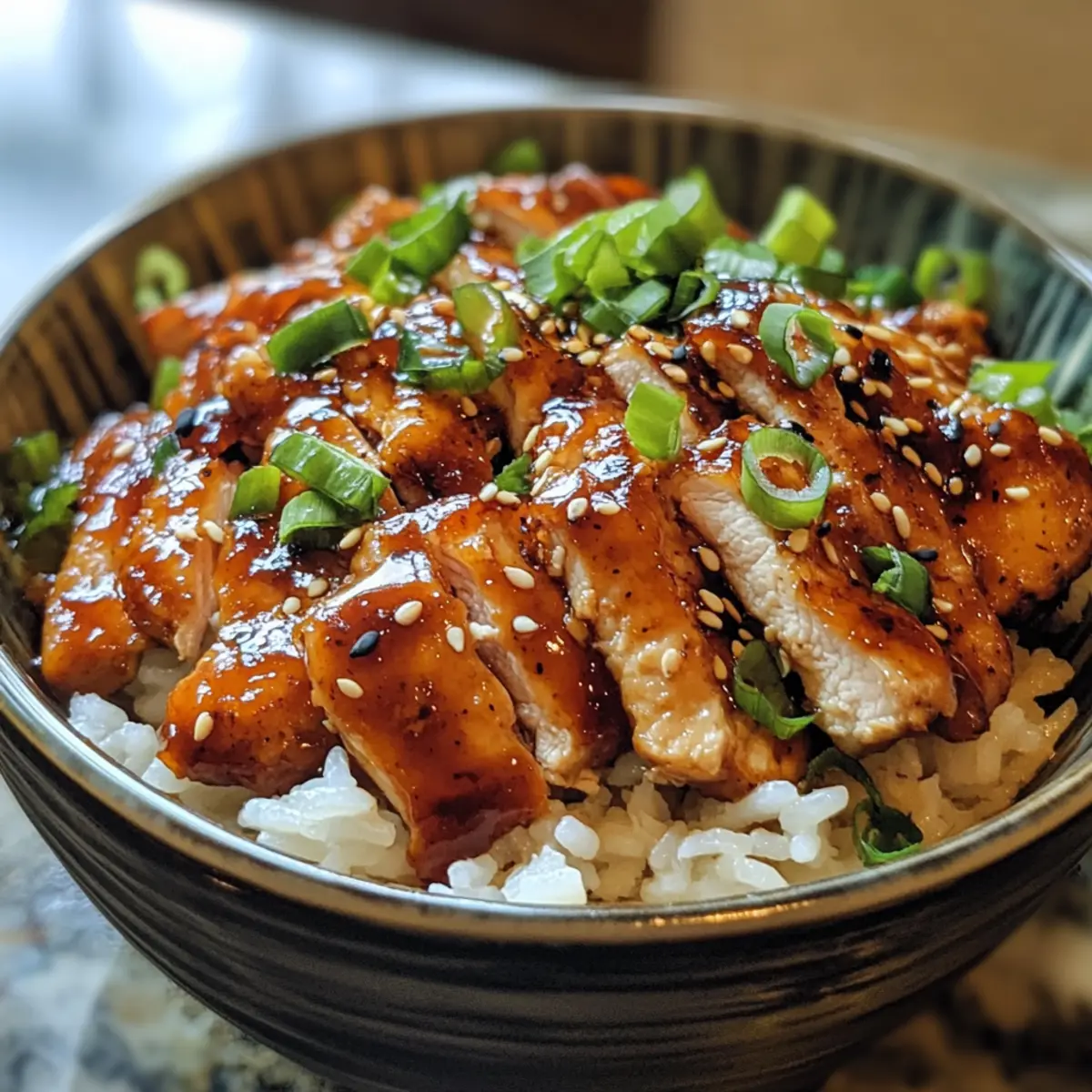 Teriyaki Chicken Rice Bowl Easy